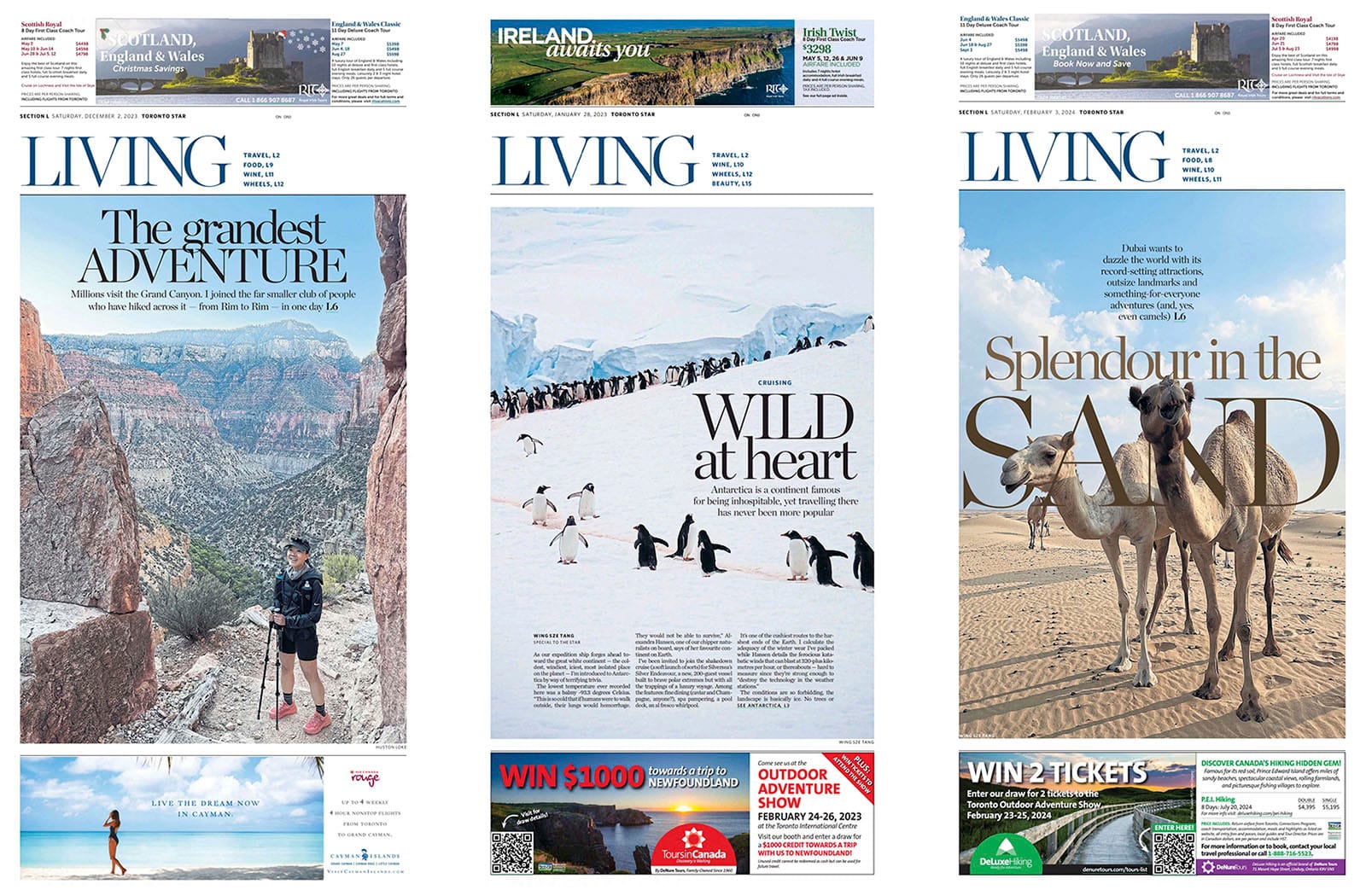 Travel stories by Wing Sze Tang, published in the Toronto Star